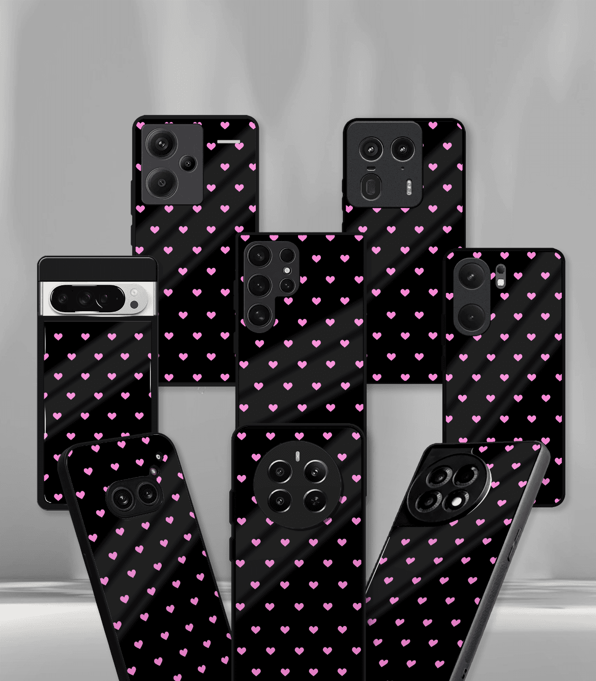 'for her' premium glossy floral/ aesthetic phone case compatible for every phone models.