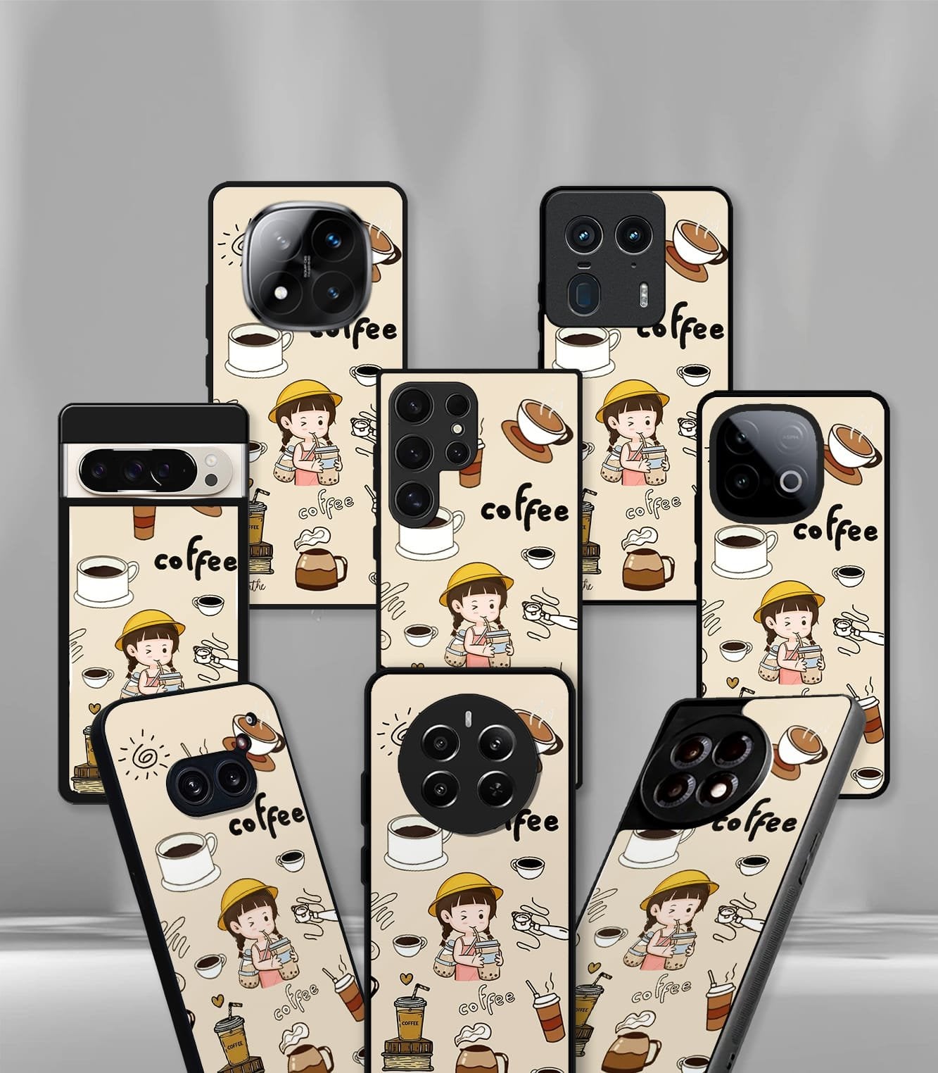 'for her' premium glossy floral/ aesthetic phone case compatible for every phone models.