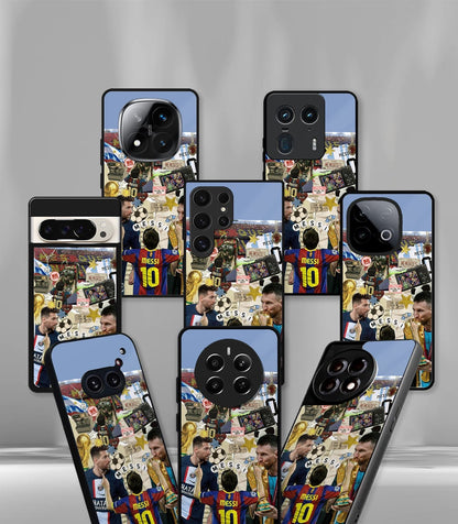 Lionel Messi GOAT edition Premium Glossy Phone Case.