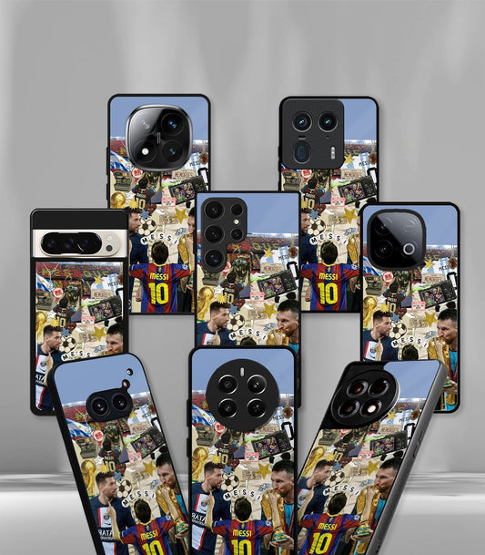 Lionel Messi GOAT edition Premium Glossy Phone Case.