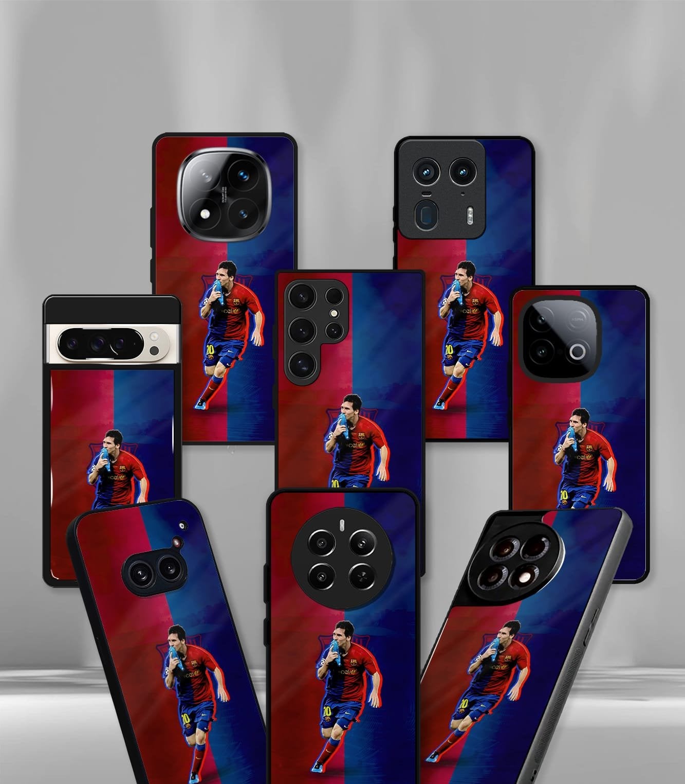lionel messi fcb edition premium glossy phone case.