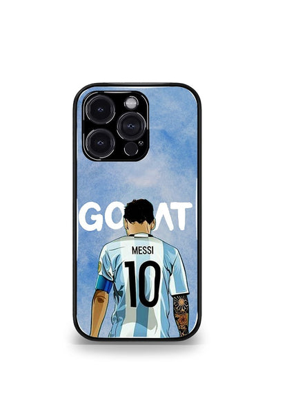 Lionel Messi GOAT edition Premium Glossy Phone Case.