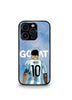 Lionel Messi GOAT edition Premium Glossy Phone Case.