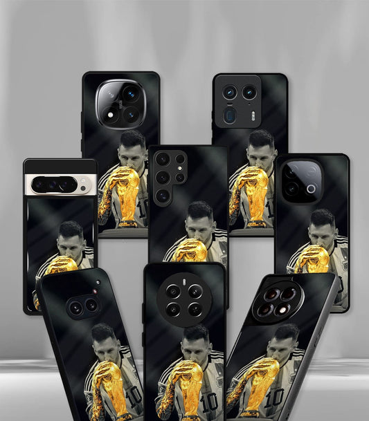 Lionel Messi WORLD CUP edition Premium Glossy Phone Case.