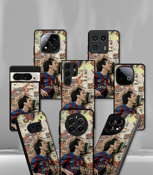 Lionel Messi GOAT edition Premium Glossy Phone Case.