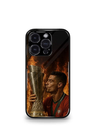 Cristiano Ronaldo GOAT CR7 edition Premium Glossy Phone Case.