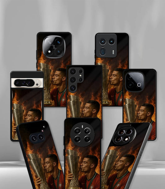 Cristiano Ronaldo GOAT CR7 edition Premium Glossy Phone Case.