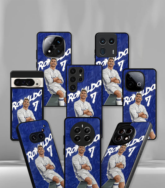 Cristiano Ronaldo GOAT CR7 edition Premium Glossy Phone Case.