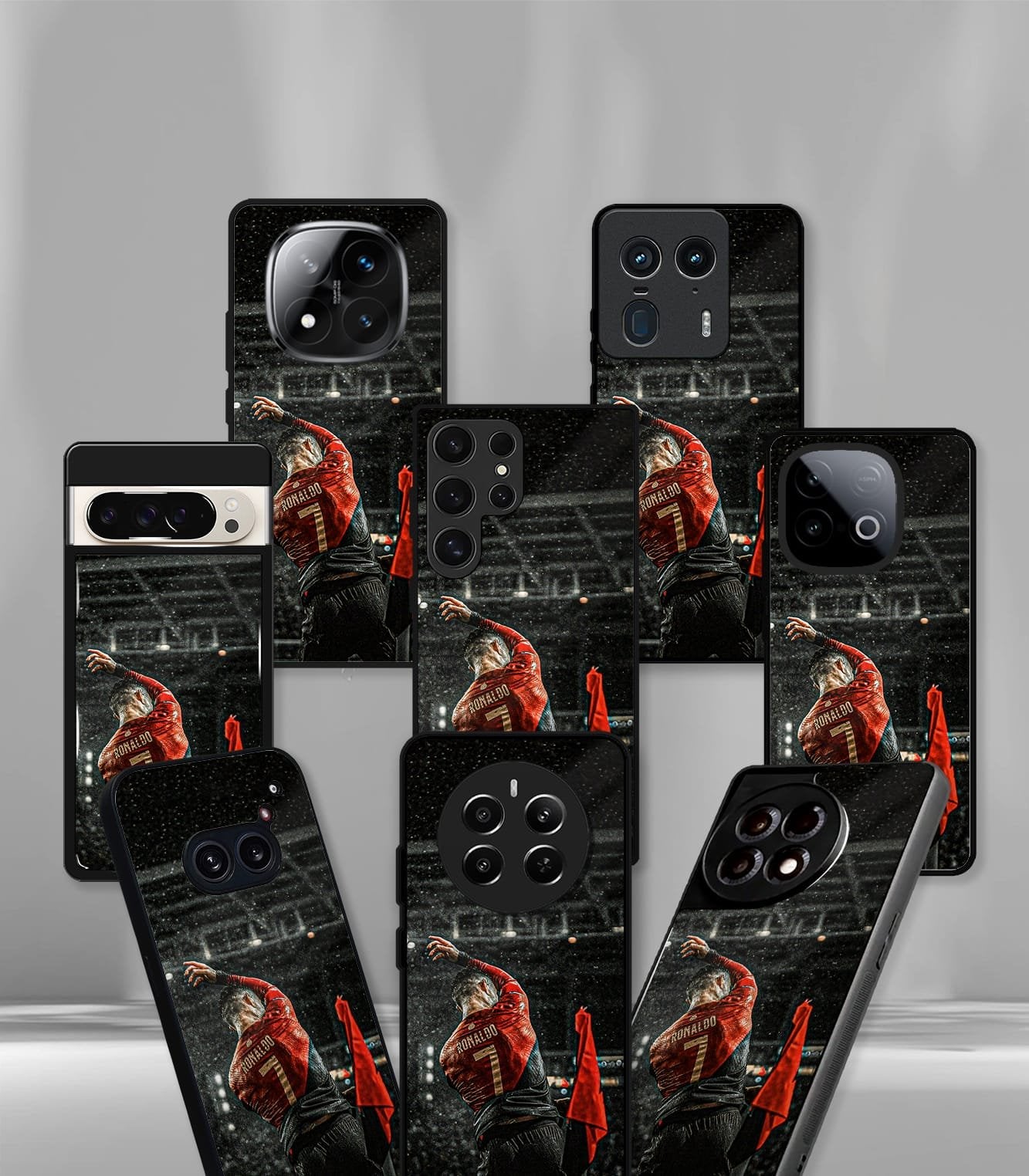 cristiano ronaldo goat cr7 edition premium glossy phone case.