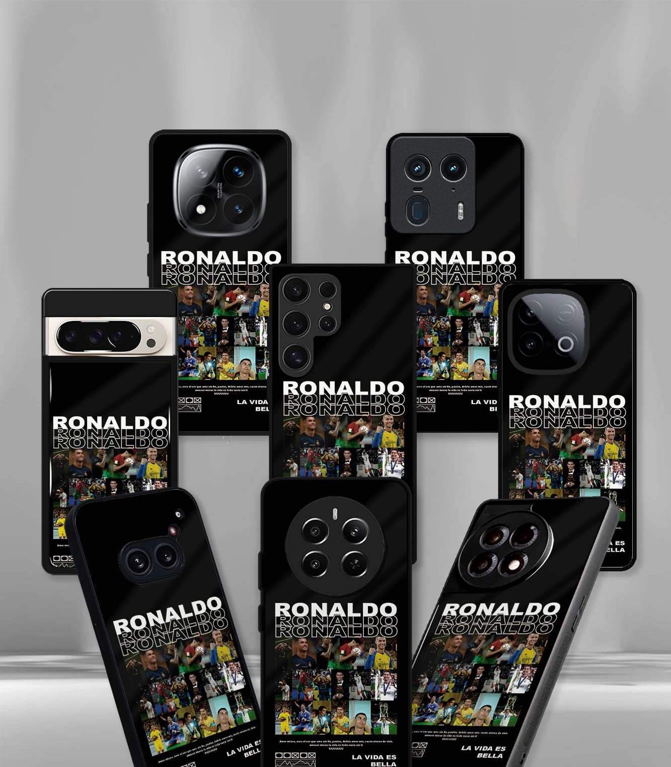 cristiano ronaldo goat cr7 edition premium glossy phone case.