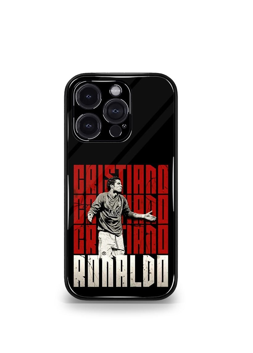cristiano ronaldo goat cr7 edition premium glossy phone case.