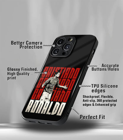 Cristiano Ronaldo GOAT CR7 edition Premium Glossy Phone Case.