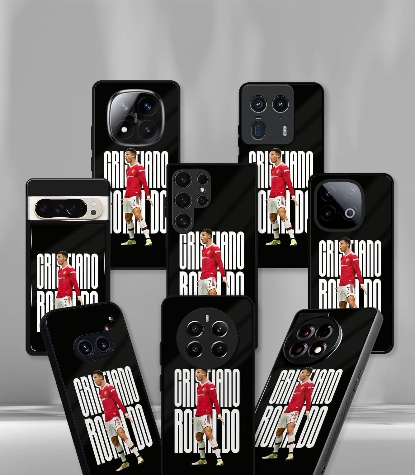cristiano ronaldo goat cr7 edition premium glossy phone case.