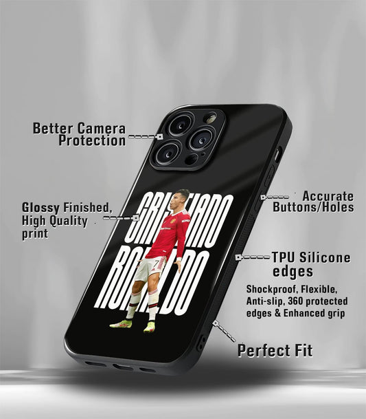 Cristiano Ronaldo GOAT CR7 edition Premium Glossy Phone Case.