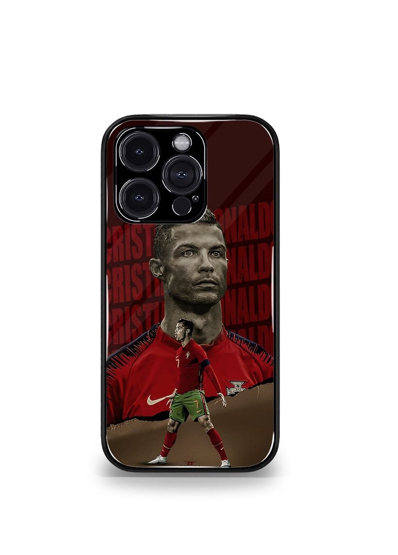 cristiano ronaldo goat cr7 edition premium glossy phone case.