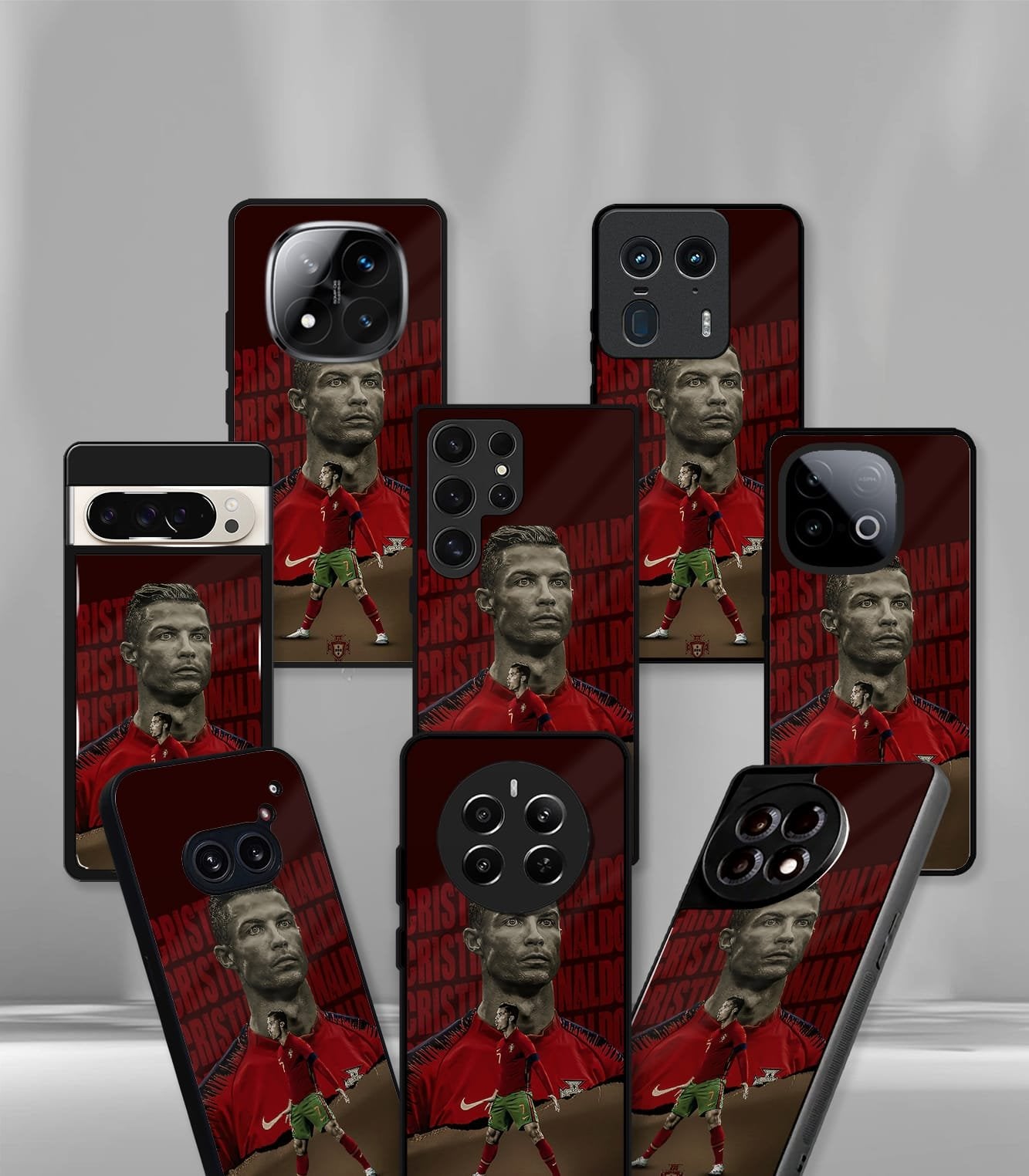 cristiano ronaldo goat cr7 edition premium glossy phone case.