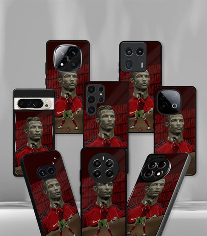 Cristiano Ronaldo GOAT CR7 edition Premium Glossy Phone Case.