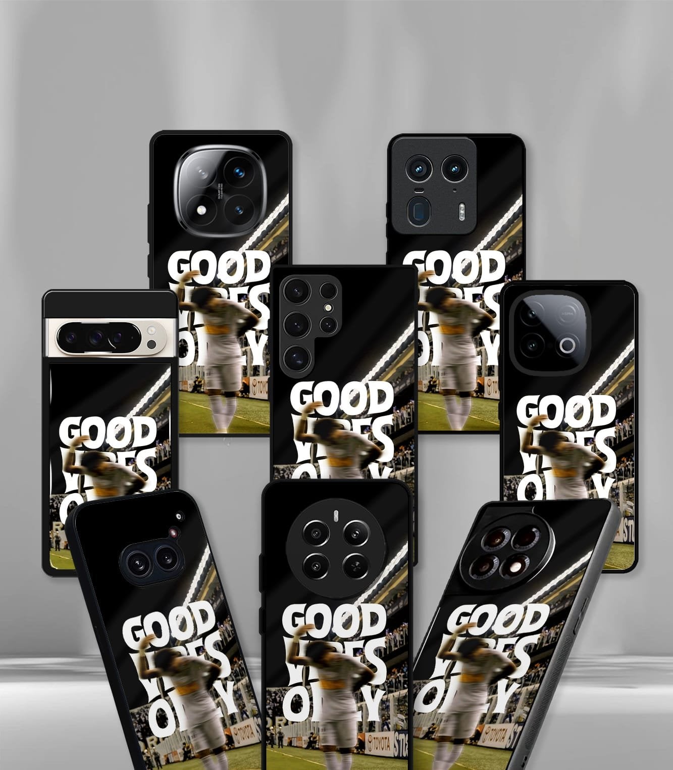 neymar junior good vibes only santos premium glossy phone case.