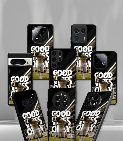 Neymar Junior GOOD VIBES ONLY Santos Premium Glossy Phone Case.