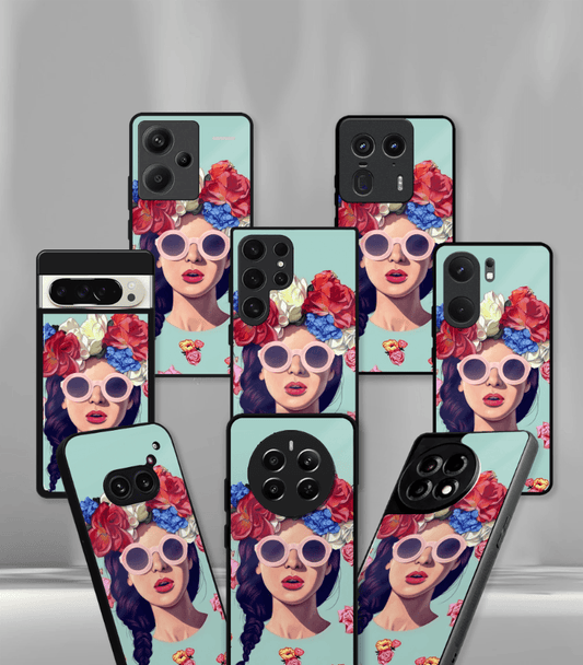 'For Her' Premium Glossy Floral/ Aesthetic Phone Case compatible for every Phone Models.