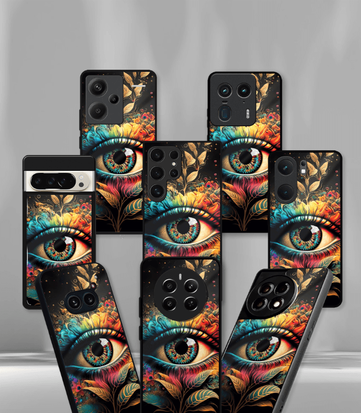 'for her' premium glossy floral/ aesthetic phone case compatible for every phone models.