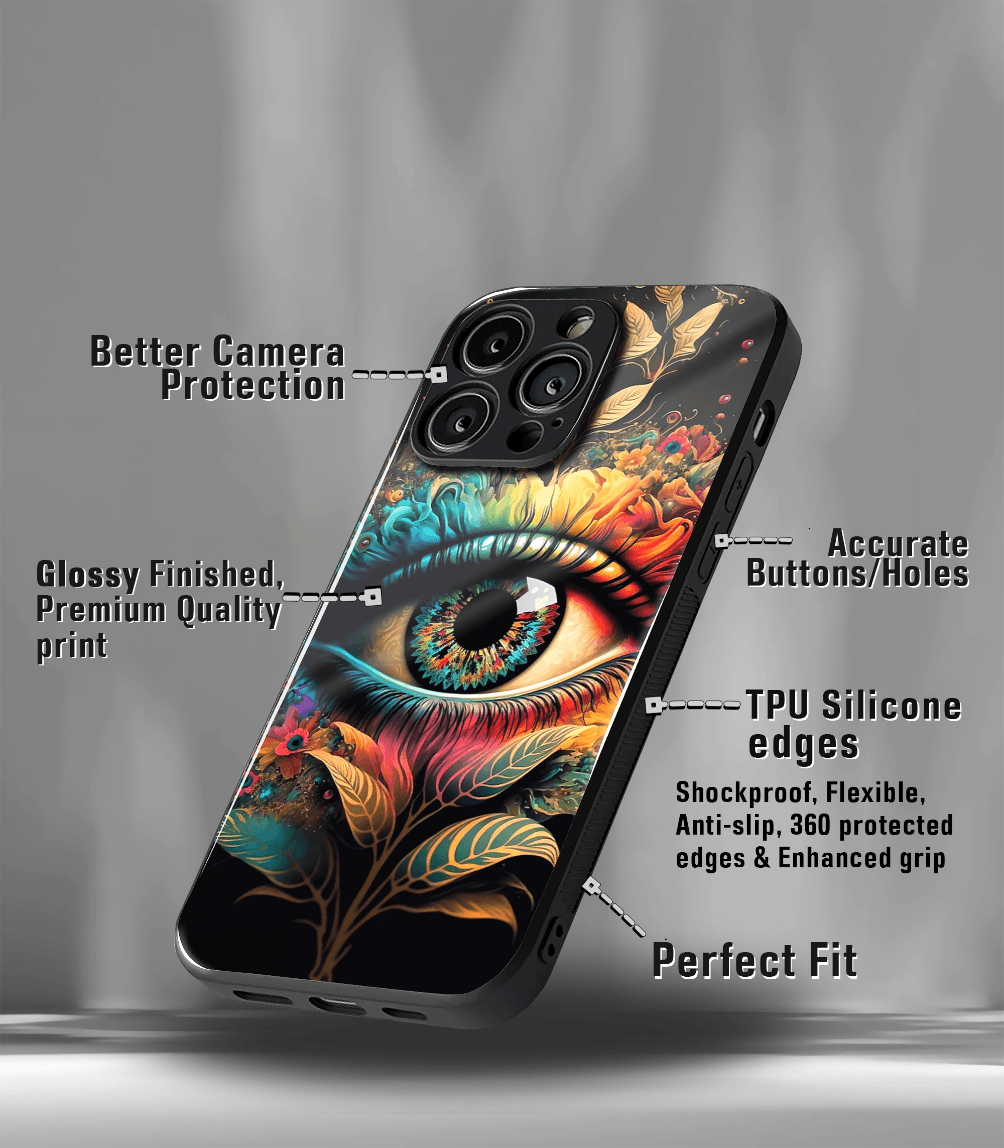 'for her' premium glossy floral/ aesthetic phone case compatible for every phone models.