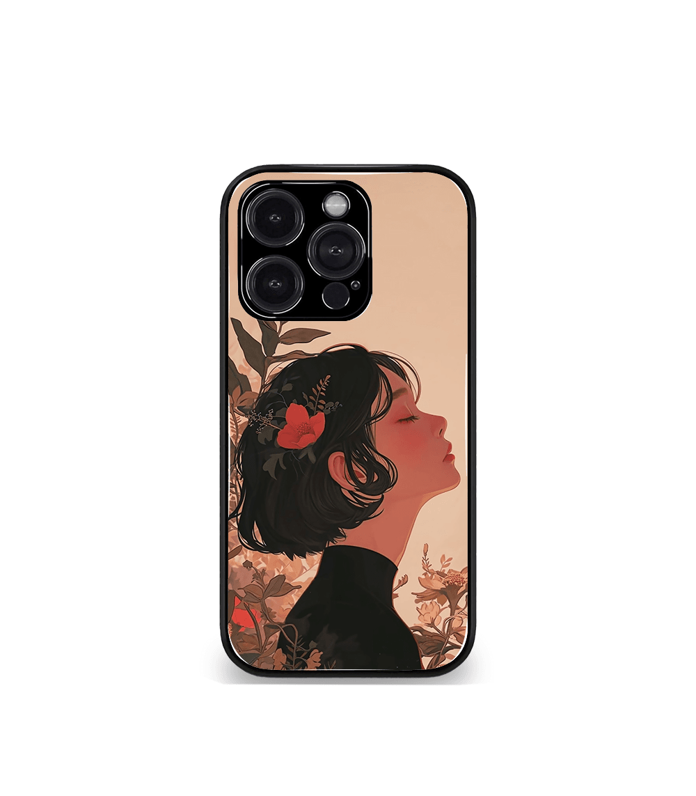 'for her' premium glossy floral/ aesthetic phone case compatible for every phone models.