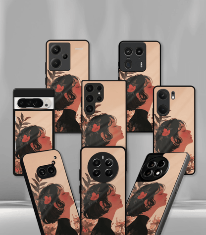 'For Her' Premium Glossy Floral/ Aesthetic Phone Case compatible for every Phone Models.