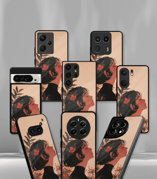 'For Her' Premium Glossy Floral/ Aesthetic Phone Case compatible for every Phone Models.