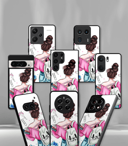 'For Her' Premium Glossy Floral/ Aesthetic Phone Case compatible for every Phone Models.