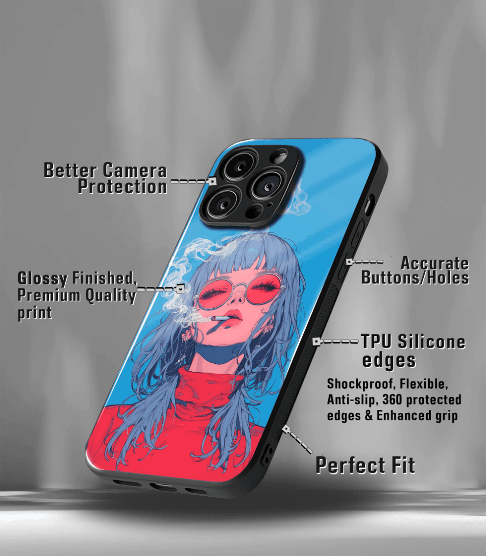 'for her' premium glossy floral/ aesthetic phone case compatible for every phone models.