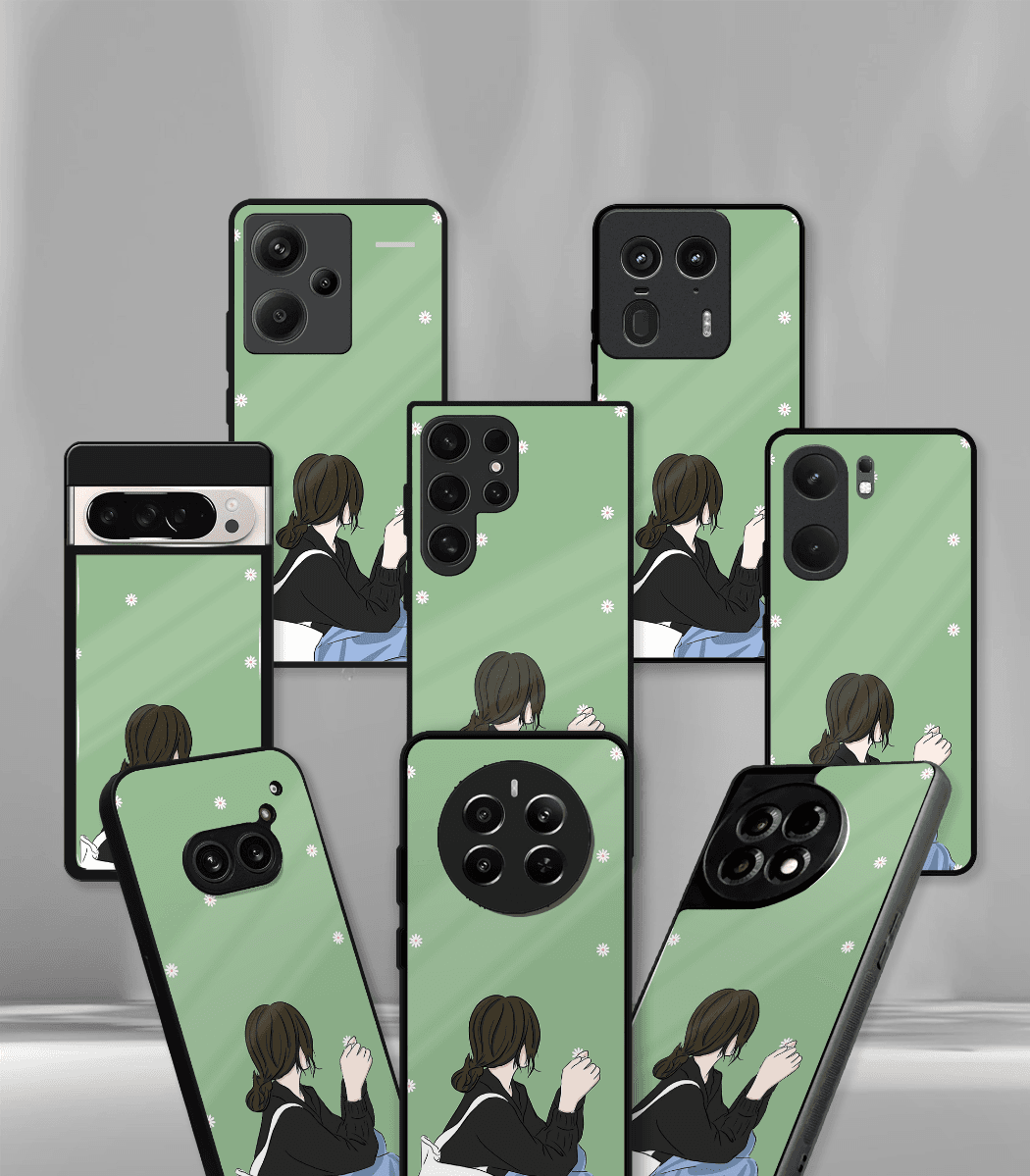 'for her' premium glossy floral/ aesthetic phone case compatible for every phone models.