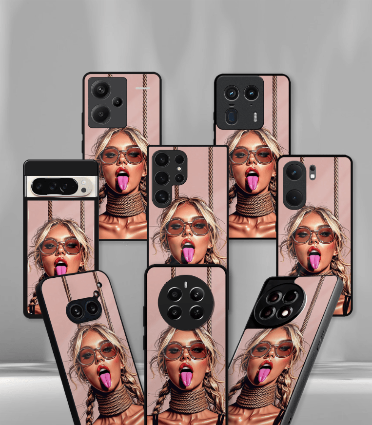 'for her' premium glossy floral/ aesthetic phone case compatible for every phone models.