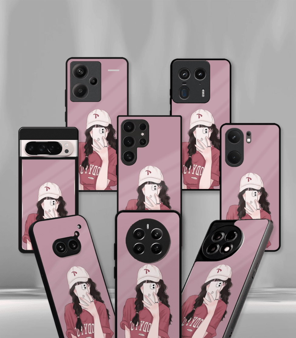 'for her' premium glossy floral/ aesthetic phone case compatible for every phone models.