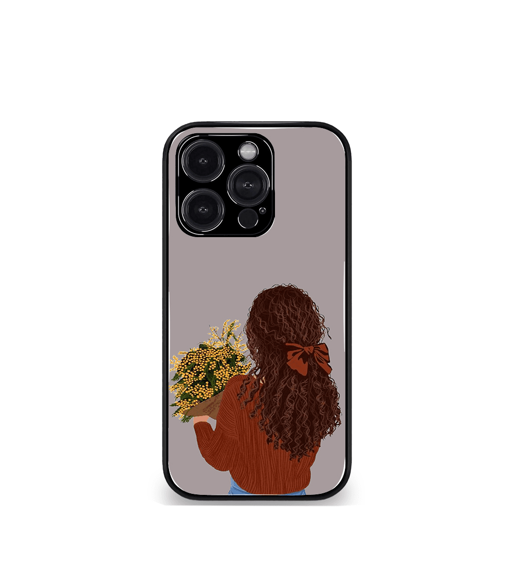 'for her' premium glossy floral/ aesthetic phone case compatible for every phone models.