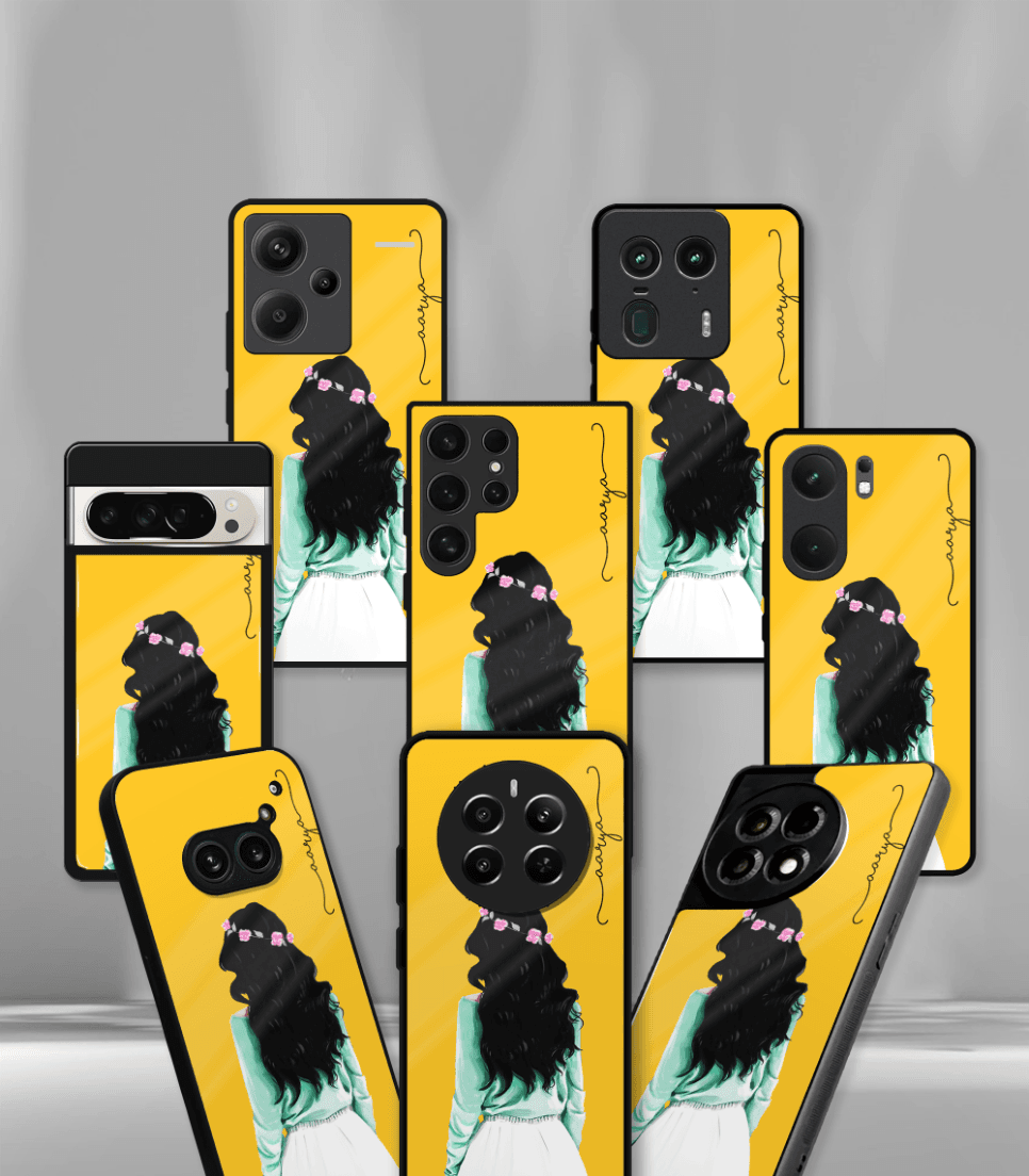 'for her' premium glossy floral/ aesthetic phone case compatible for every phone models.