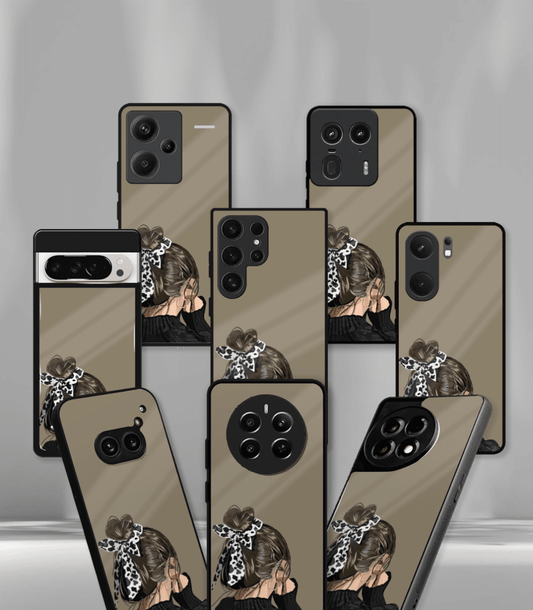'For Her' Premium Glossy Floral/ Aesthetic Phone Case compatible for every Phone Models.