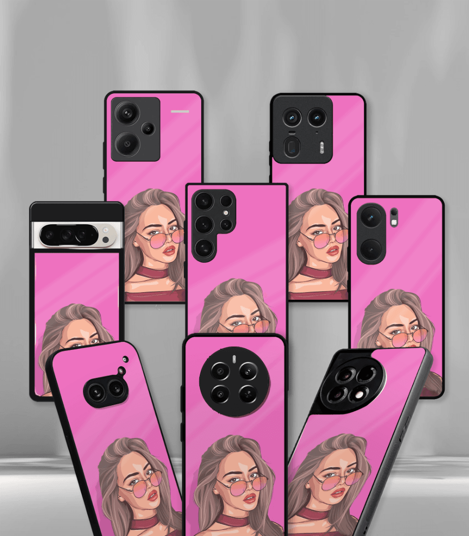 'for her' premium glossy floral/ aesthetic phone case compatible for every phone models.