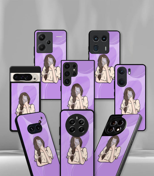 'For Her' Premium Glossy Floral/ Aesthetic Phone Case compatible for every Phone Models.
