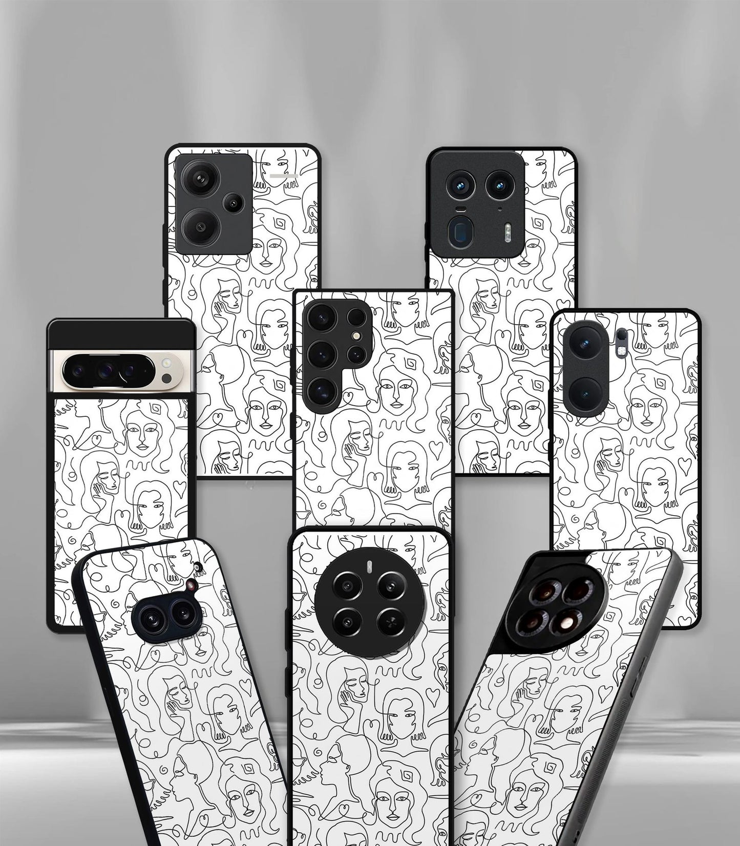 'for her' premium glossy floral/ aesthetic phone case compatible for every phone models.