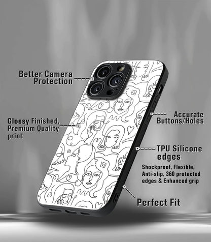 'For Her' Premium Glossy Floral/ Aesthetic Phone Case compatible for every Phone Models.