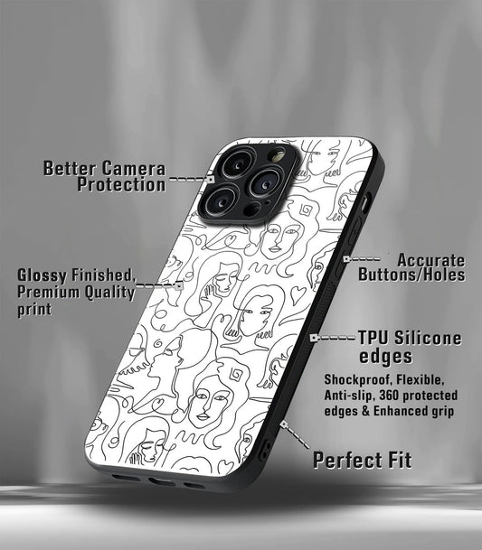 'For Her' Premium Glossy Floral/ Aesthetic Phone Case compatible for every Phone Models.