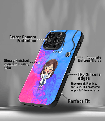 'For Her' Premium Glossy Floral/ Aesthetic Phone Case compatible for every Phone Models.