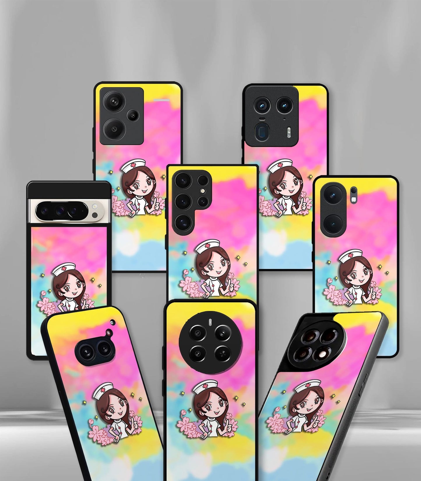 'for her' premium glossy floral/ aesthetic phone case compatible for every phone models.