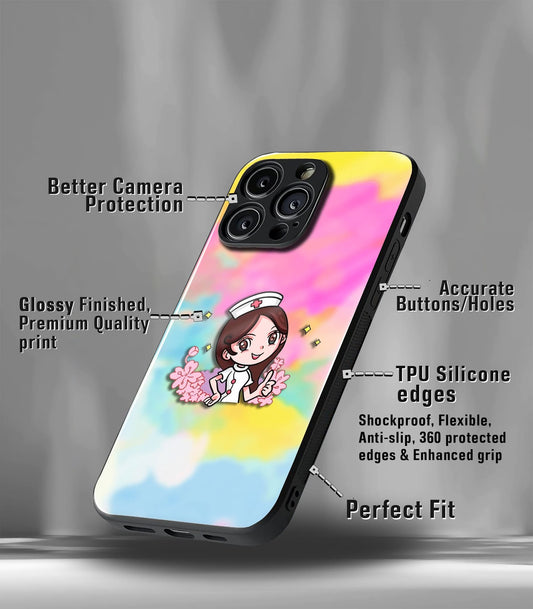 'For Her' Premium Glossy Floral/ Aesthetic Phone Case compatible for every Phone Models.