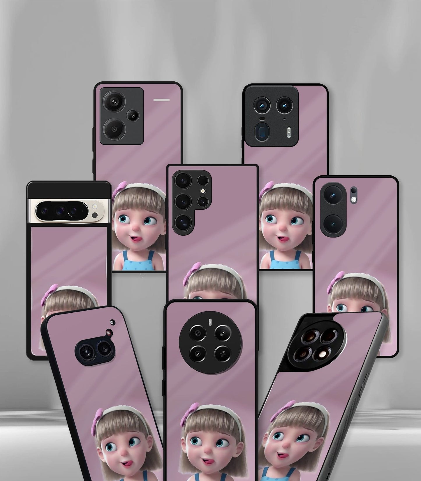 'for her' premium glossy floral/ aesthetic phone case compatible for every phone models.