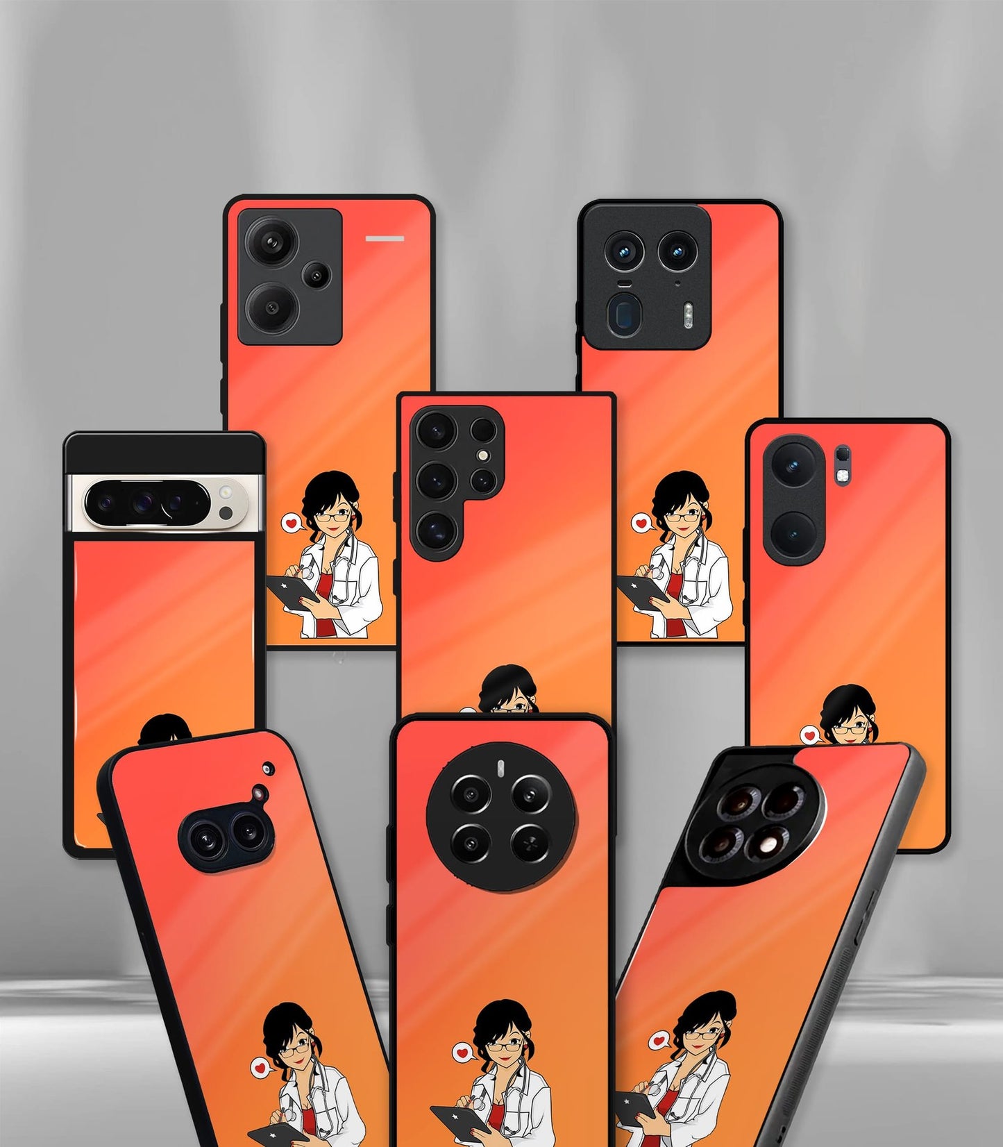 'for her' premium glossy floral/ aesthetic phone case compatible for every phone models.