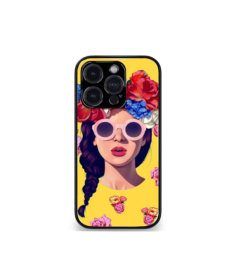 'for her' premium glossy floral/ aesthetic phone case compatible for every phone models.