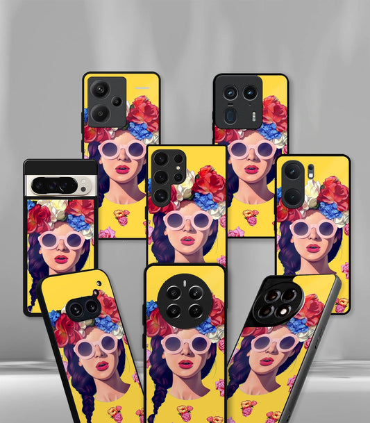 'For Her' Premium Glossy Floral/ Aesthetic Phone Case compatible for every Phone Models.