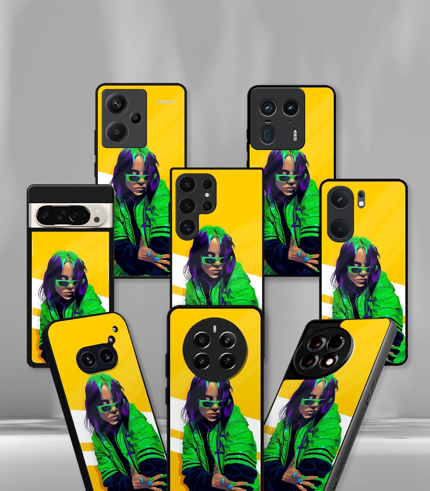 'for her' premium glossy floral/ aesthetic phone case compatible for every phone models.